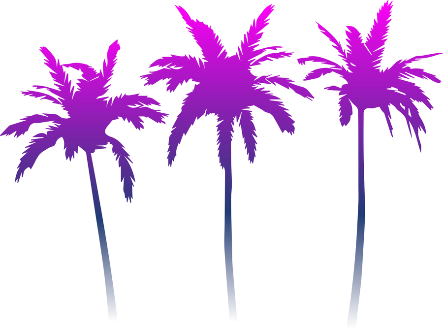 Cyberpunk Palm Trees