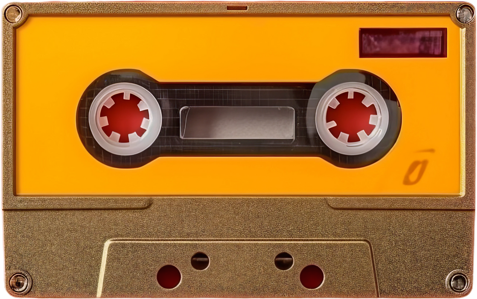 Cassette tape. isolated object, transparent background