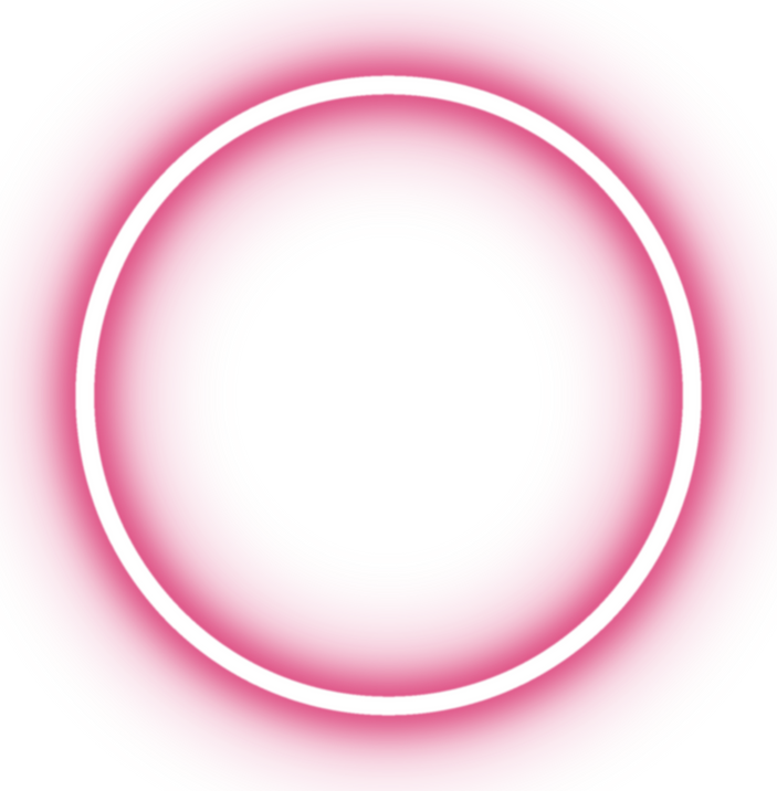 Pink Neon Circle Icon